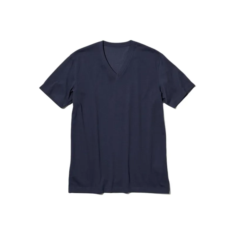 UNIQLO T Shirt Unisex Navy Blue-0