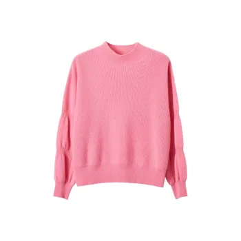 XIANGYING Knitwear Women's Plum Red