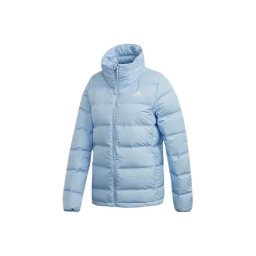Adidas Down Jackets Women's Glossy Finish Blue