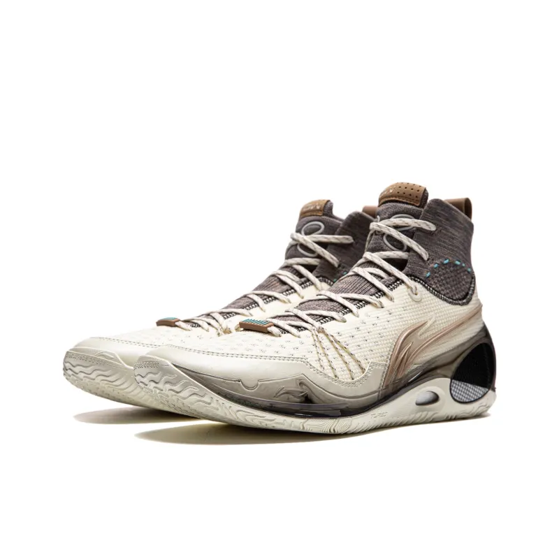 LiNing Wade 808 III Ultra V2 Cushioning, Wear Resistant High Top Basketball Shoes Men's Black White-2