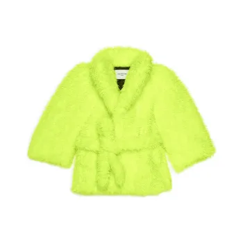 Balenciaga Teddy Sleeve Jacket 'Fluo Yellow'