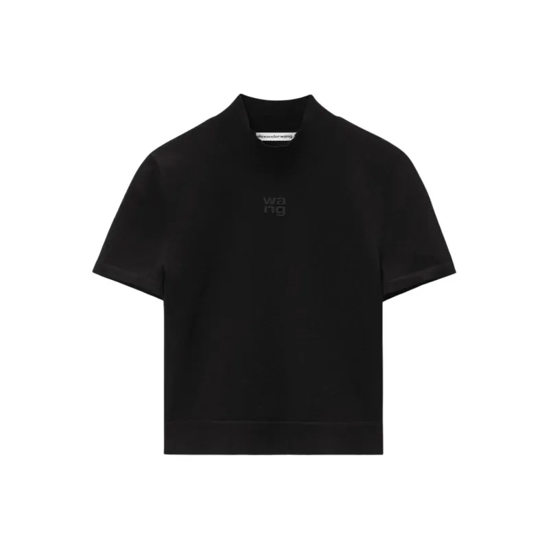 Alexander Wang Mock Neck Short Sleeved Top-0