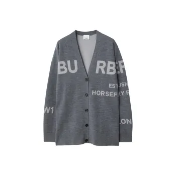 Burberry Knitwear Extra Loose Women's Medium Heather Gray