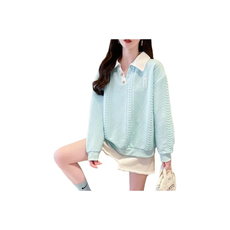 Flowers In Water Sweatshirt Women's-7