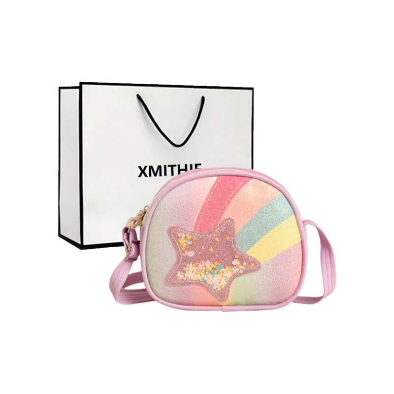 Xmithie PU Crossbody Bag Regular Kids' Pink/Purple/Blue-6