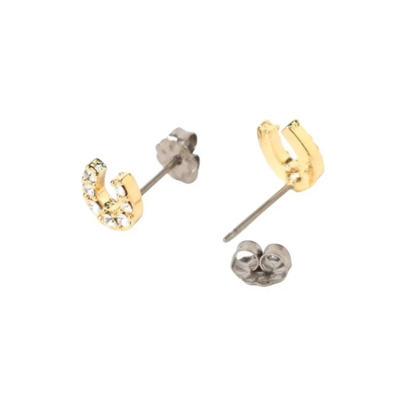 Beams Glass, Titanium Tin, Precious Metal Earrings Women's Gold-1