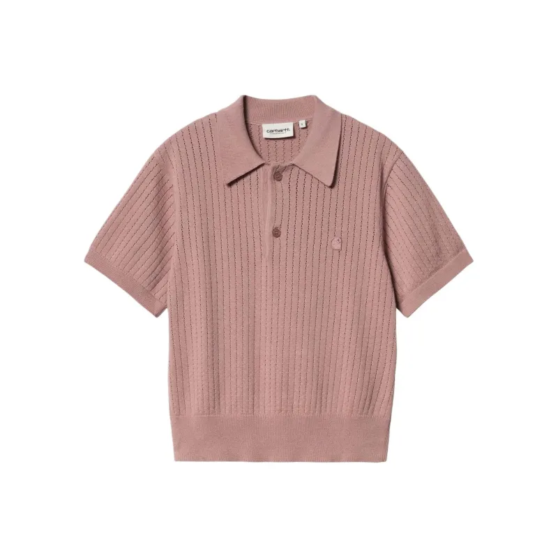 Carhartt WIP FW24 Polo Shirts Women's Dark Purple Red-0