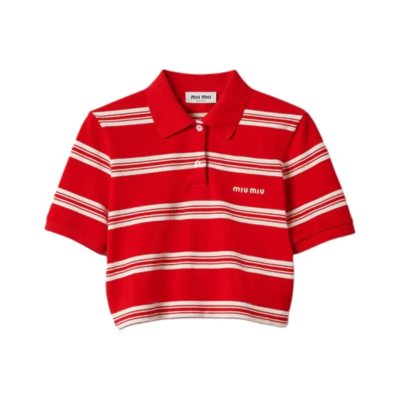 MIU MIU Polo Shirts Women's Red-0