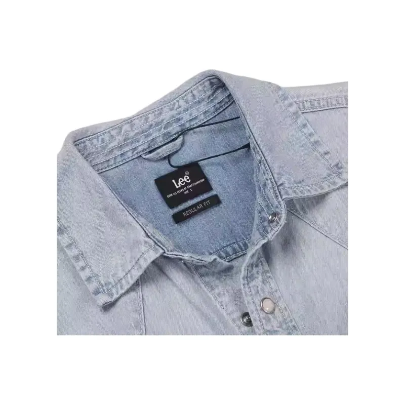 Lee Shirts Men Light Blue-3