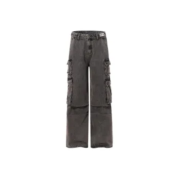 FCB ARCELONA Casual Pants Unisex Washed Brown