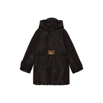 GUCCI Silk Anorak Black