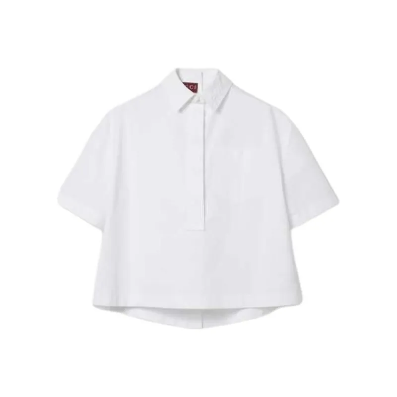 GUCCI Logo embossed Poplin Shirt-0