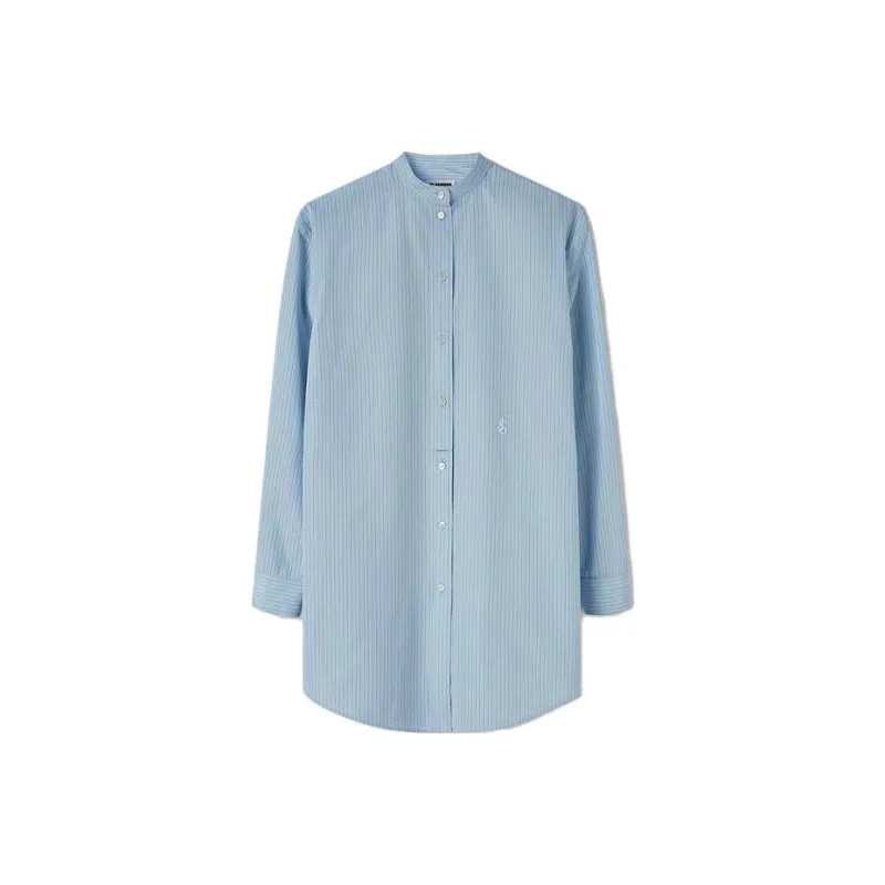JIL SANDER Striped Poplin Shirt-0