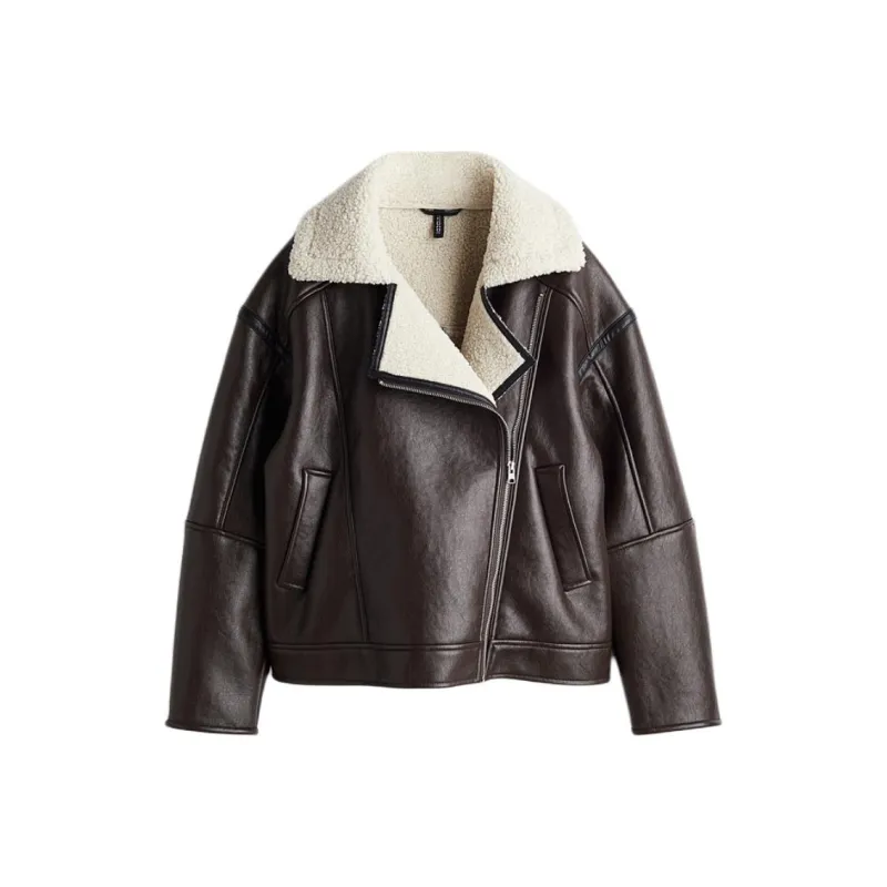 H&M Jackets Coats Women's Dark Brown-0
