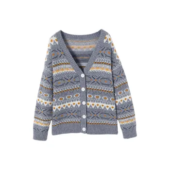 XIANGYING Knitwear Women's Gray