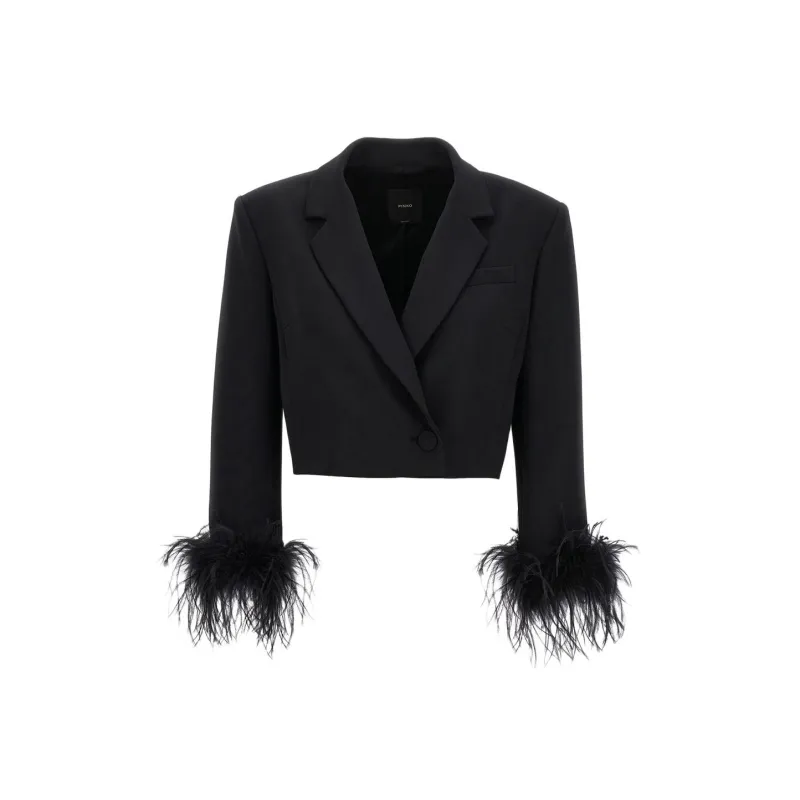 PINKO Embellished Cropped Jacket-0