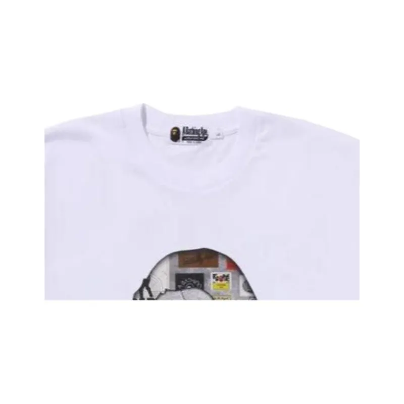 A BATHING APE Multi Logo Big Ape Head Relaxed Fit Tee-2