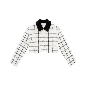 Self portrait Checked Jacket