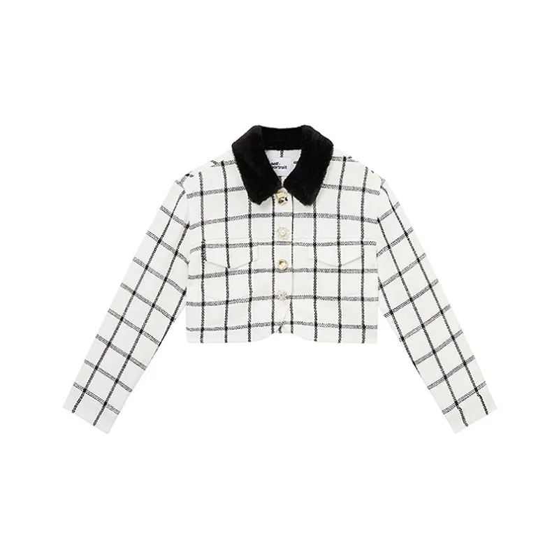Self portrait Checked Jacket-0