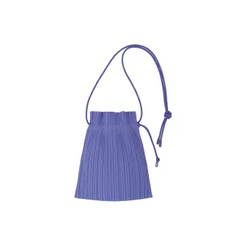 PLEATS PLEASE ISSEY MIYAKE Polyester Shoulder Bag Mini Women's Steel Blue