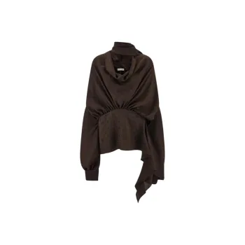 Ferragamo Monogram Silk Blouse
