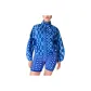 Blue with Textured Offset Print