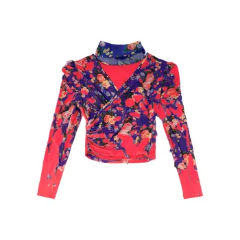 DIESEL T Floyal Floral Printed Top