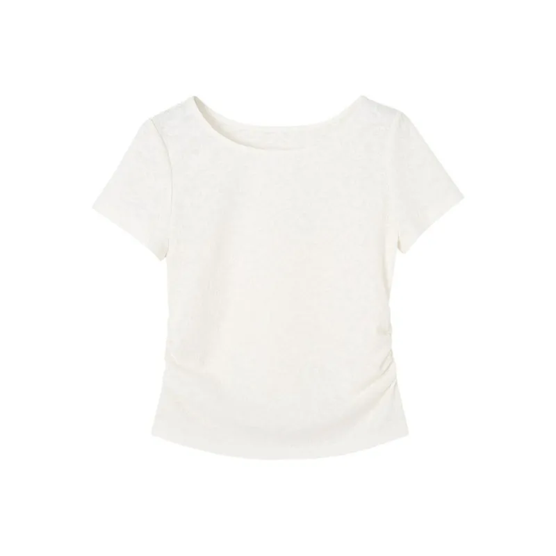 HDFULERN T Shirts Women's Ecru-0
