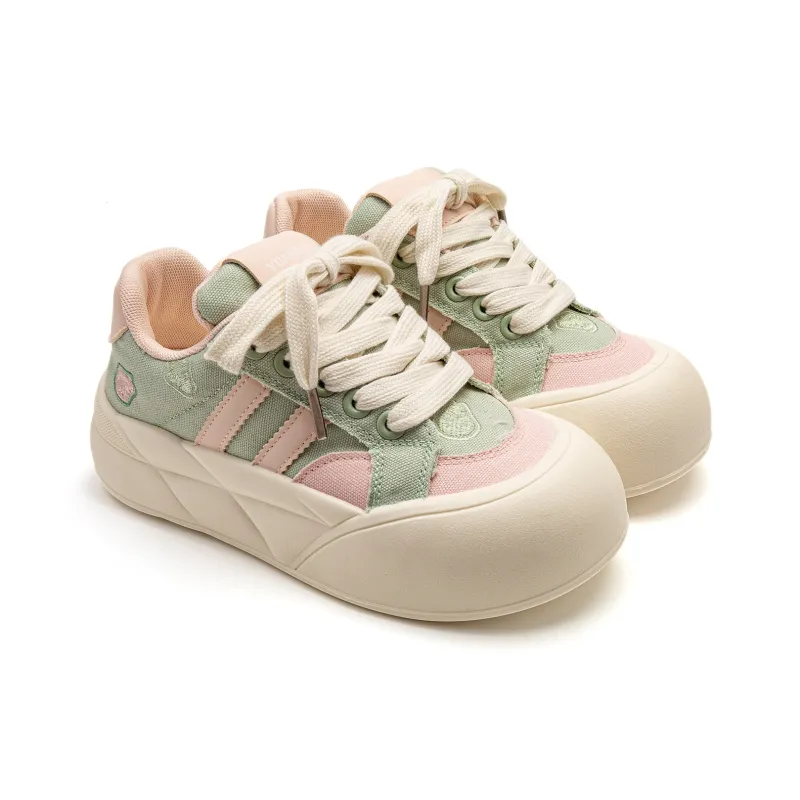 Far Waves Anti Slip Wear Resistant Low Top Skateboard Shoes Women's-6