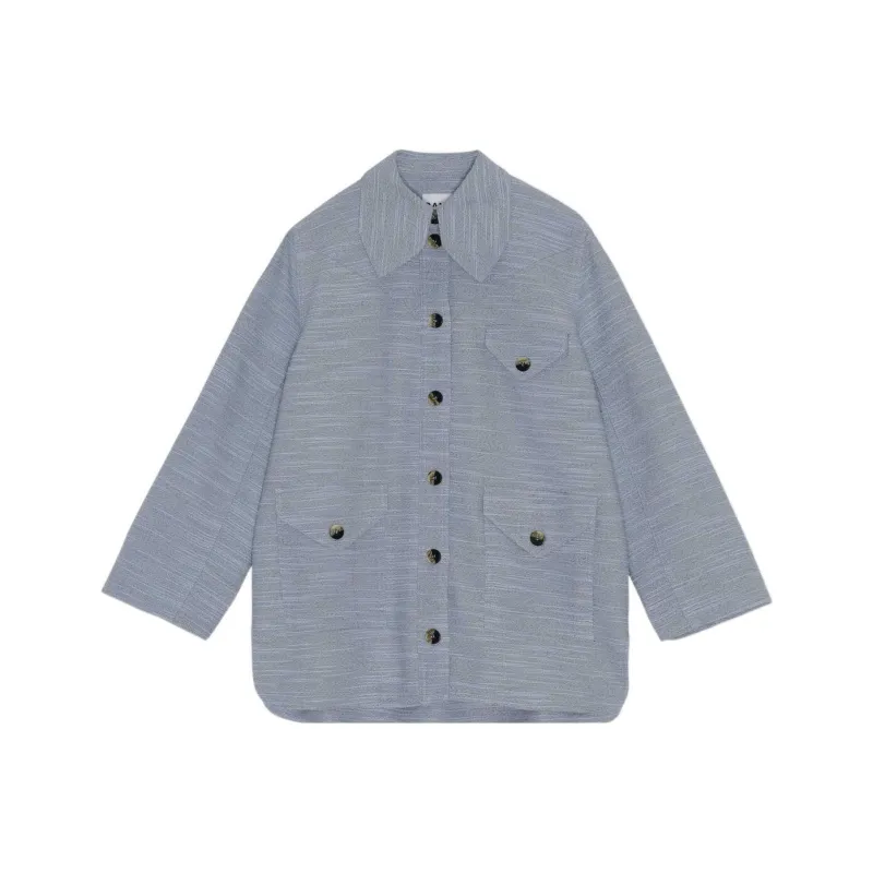 GANNI Jackets Women's Blue-0