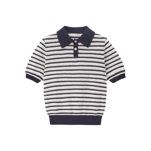 UNIQLO Knitwear Women's Royal Blue Lurex With White Stripes