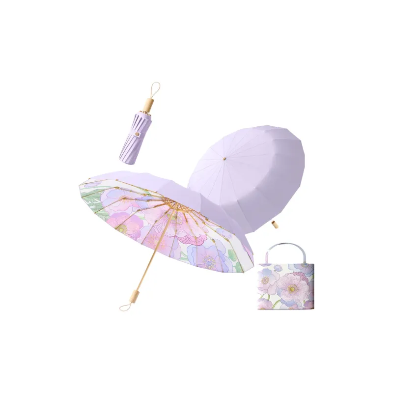Imono Tall Wind Resistant Sunny And Rainy Dual Use Umbrella-19