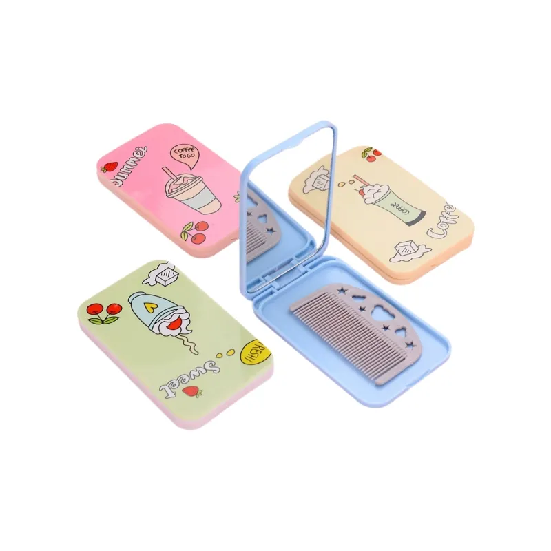 JOYTOUR Cartoon Styling Portable Cute Make Up Mirrors-4