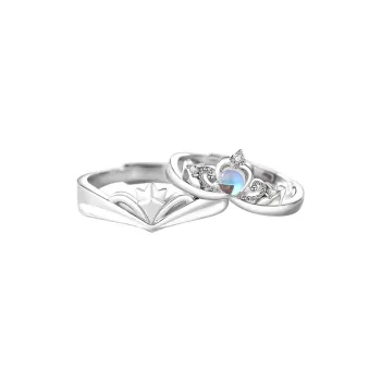 JOYDINNY Colored Glaze Jade Rings Unisex