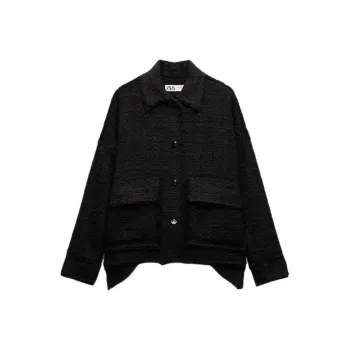 ZARA Jackets Coats Women's Black