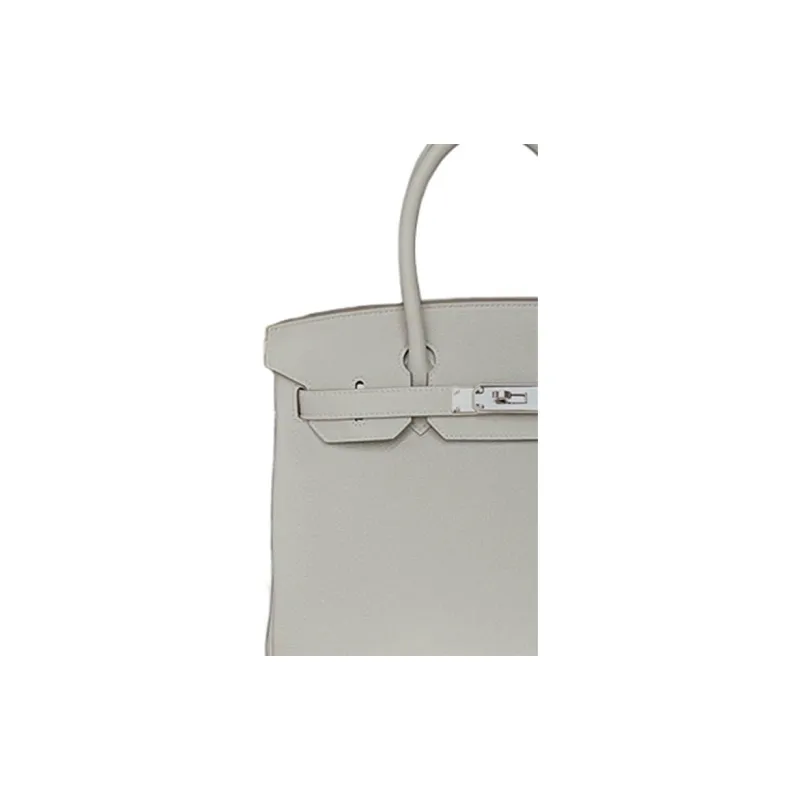 HERMES Birkin Togo Calfskin Birkin Bag Handbags Women's 80 Gris Perle Pearl Gray-2