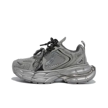 ALI THE FOX Breathable And Lightweight Low Top Chunky Sneakers Women's Space Gray