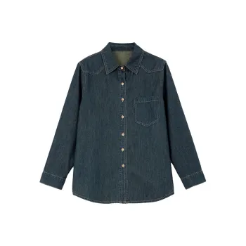 VIMLY Shirts Women's Dark Blue