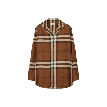 Burberry Checked Button-Up Shirt