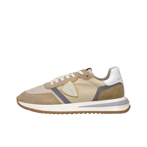 PHILIPPE MODEL Tropez 2.1 Low Top Casual Shoes Men's Beige Brown