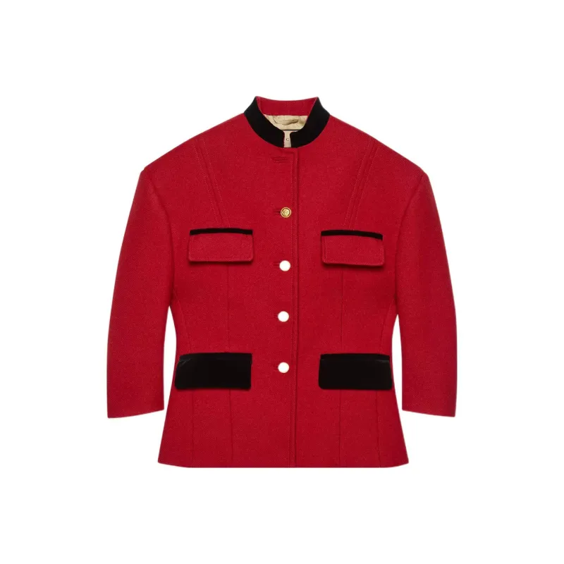 GUCCI Jackets Women's Red-0