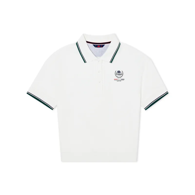 Kappa 1916 Series Polo Shirt Women's Korean White-0