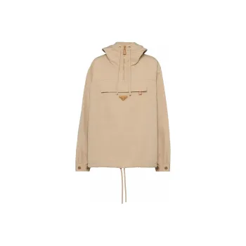 PRADA Triangle logo Cotton Windbreaker