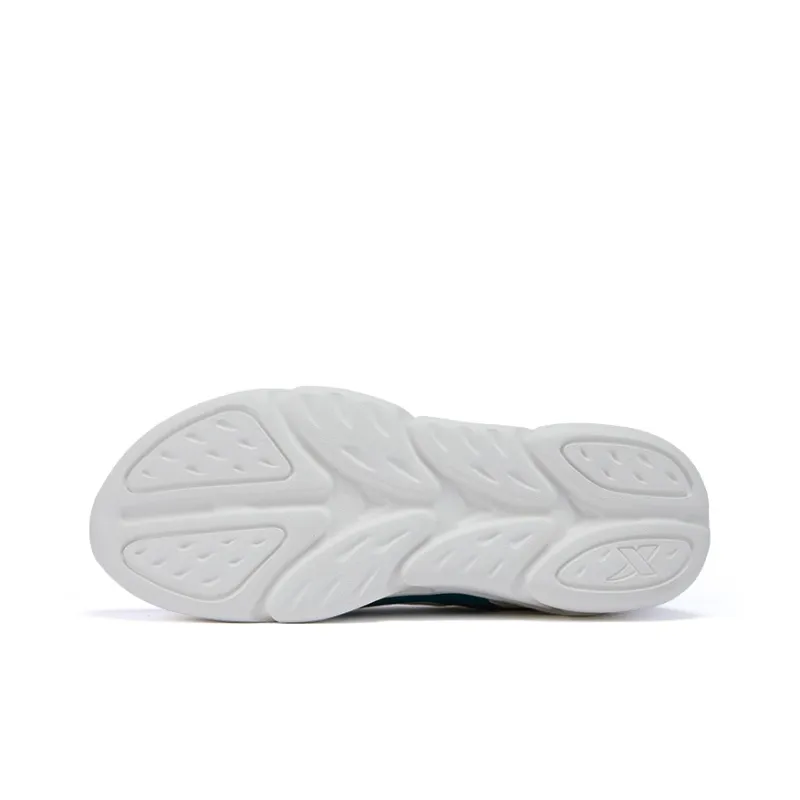 XTEP Running Shoes Men Low Top Sail White, Lan Night Green, Cold Tea Brown-4