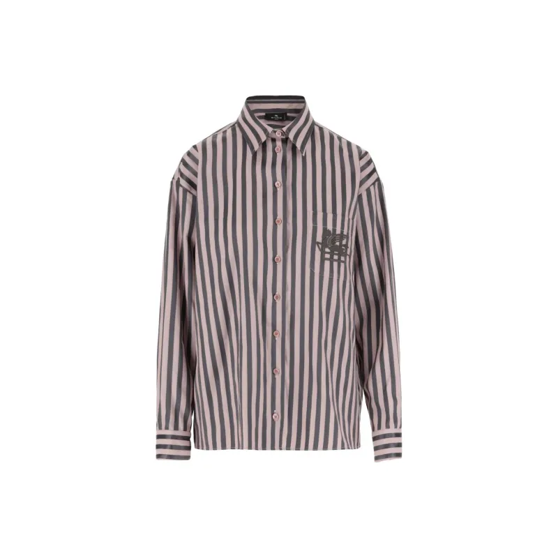 ETRO Striped Button Up Shirt-0