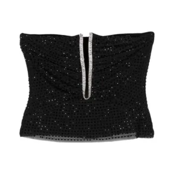 Self portrait Embellished Jersey Top