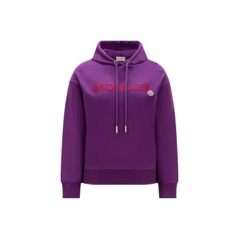 Moncler Logo Embroidered Drawstring Hoodie
