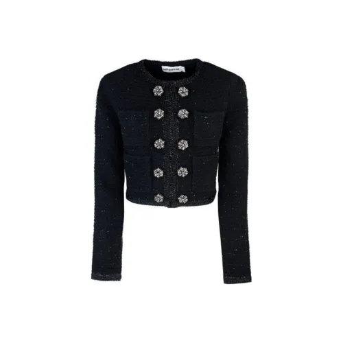 Self portrait Textured Knit Jacket