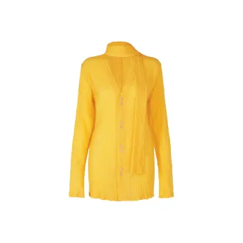 ISSEY MIYAKE Knitwear Women's Safflower Yellow