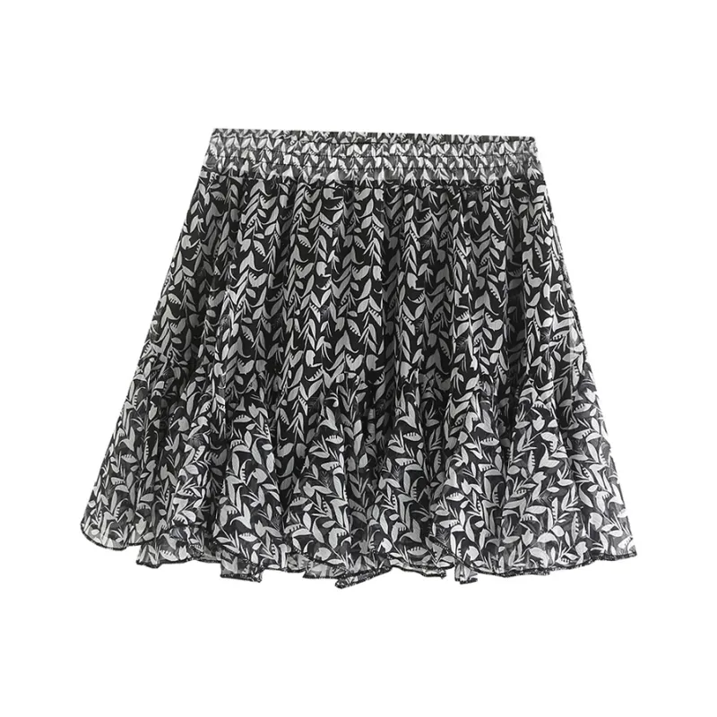 Ning Cai Yuer Casual Short Skirts Women's Black-1